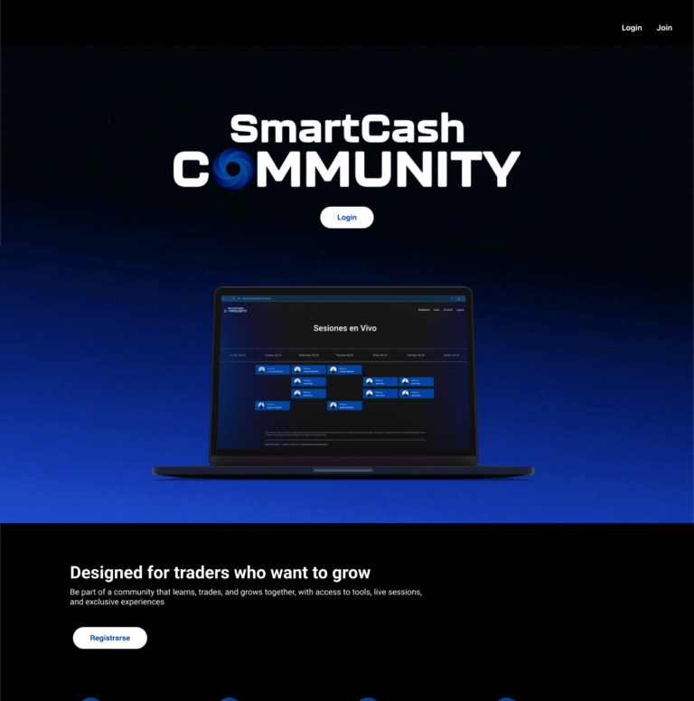 SmartCash Community trading platform website development and management project serving Utah and Idaho