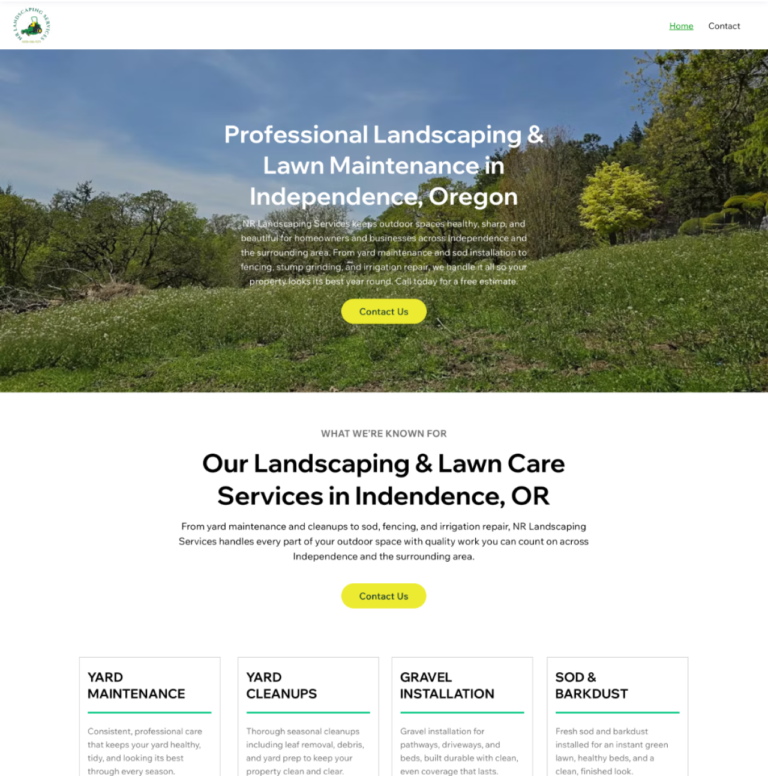 NR Landscaping, Independence Oregon